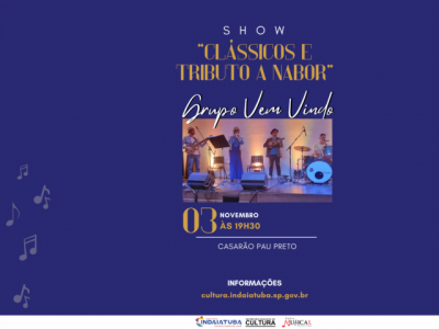 Grupo de Choro Vem Vindo apresenta Clássicos e Tributo a Nabor, no Casarão Pau Preto